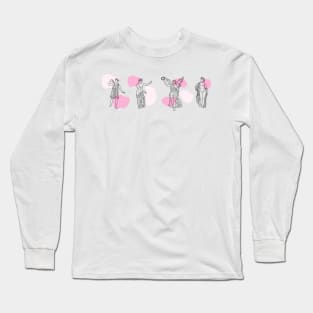 Greek Goddess pink Long Sleeve T-Shirt